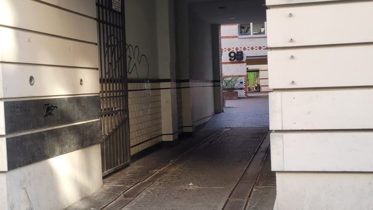 Entrance from the street